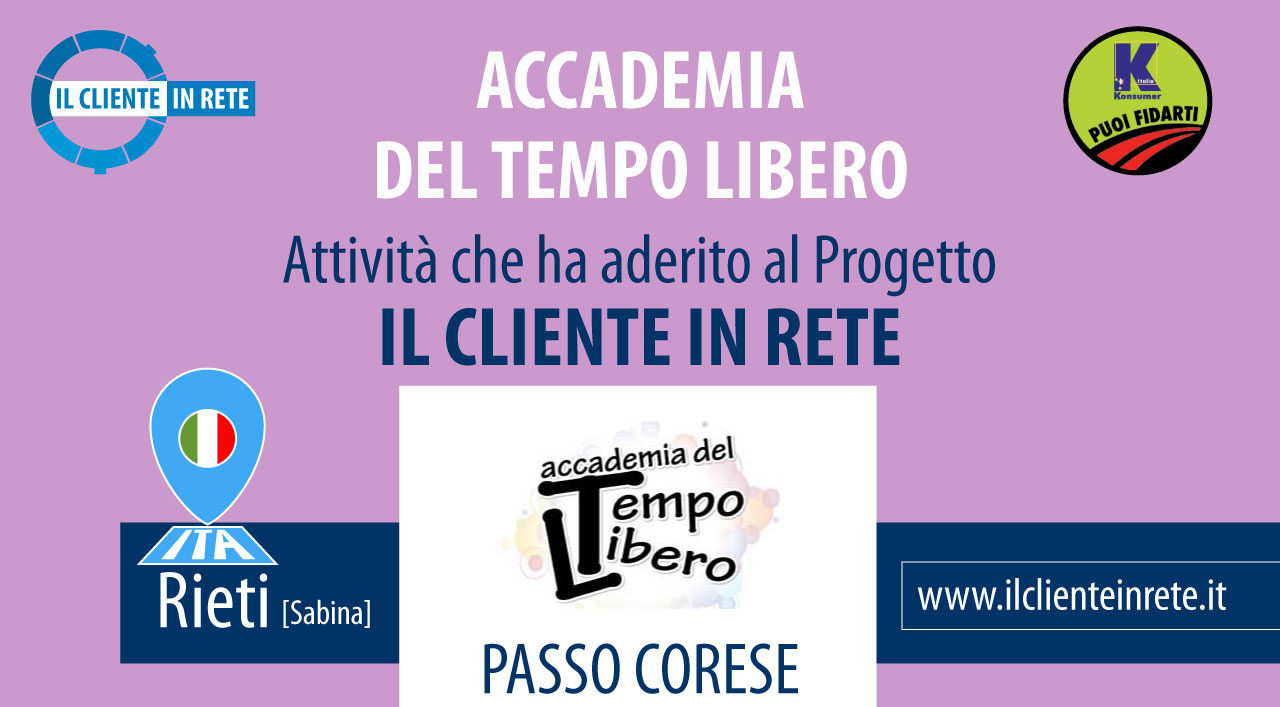 Accademia del Tempo Libero | Passo Corese