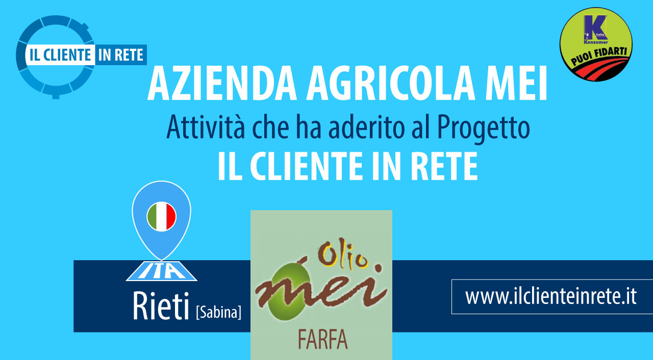 Azienda Agricola MEI a Farfa - Il Cliente in Rete Azienda Agricola MEI a Farfa - Il Cliente in Rete