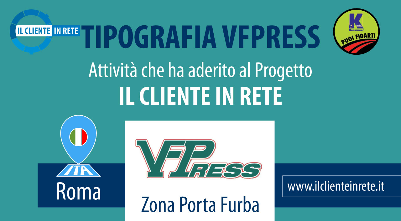 Tipografia VFPress stampe di tutti i tipi a Roma